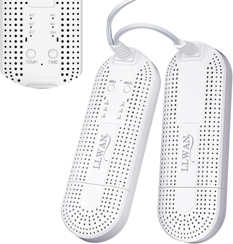 LLWAN Electric Shoe Dryer, Ski Boots Dryer, Shoe & Boot Warmer for Sweaty Sneakers Trainer Shoes with 4/8/10 Hours Timer - Image 1